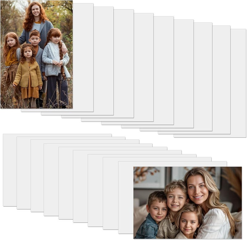 ToBeAce 20 Pcs Sublimation Metal Photo Blanks 4x6 Inch Metal Sublimation Sign Blanks 0.45mm Thick Aluminum Sublimation Blanks for DIY Photo Sign Wall Poster Frame,Crafts,Gift,Home Decor - Image 1